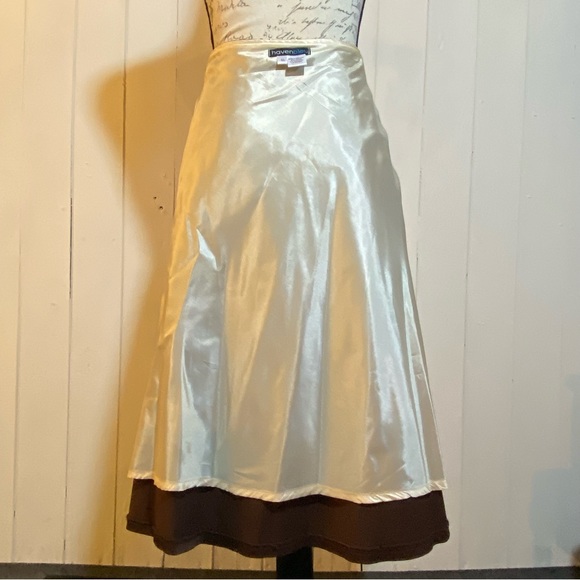 NEW! HAVEN BLEU Gold Sequined Skirt Color Aztec Brown Gold Size XL - Picture 4 of 5